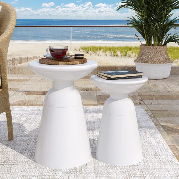 Nfusion Metal Outdoor Side Table & Reviews Wayfair